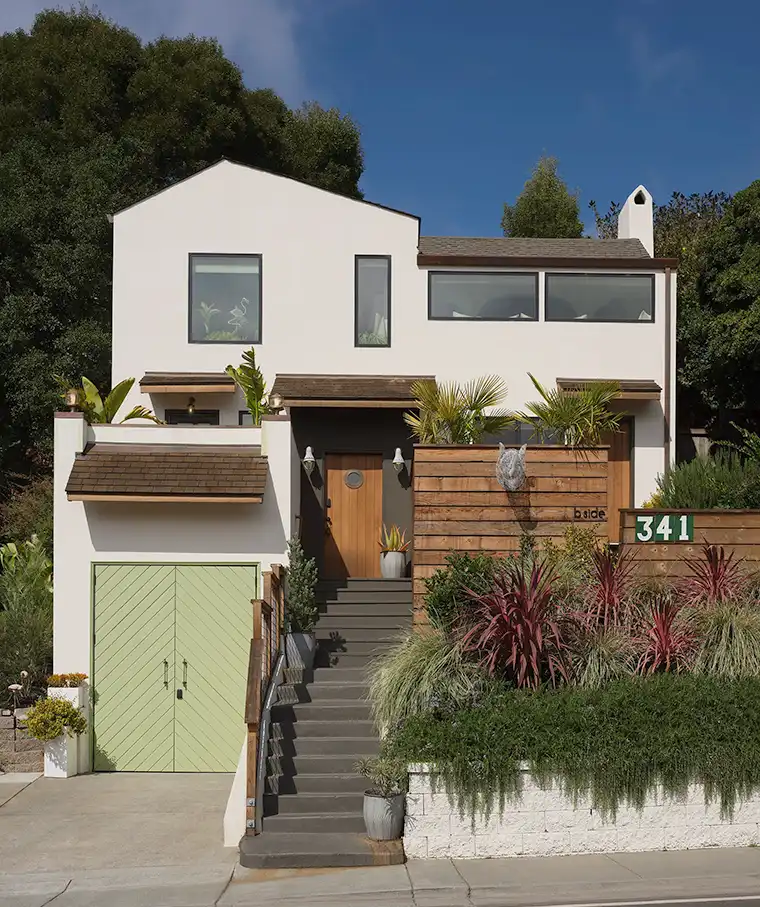 Exterior of renovated house