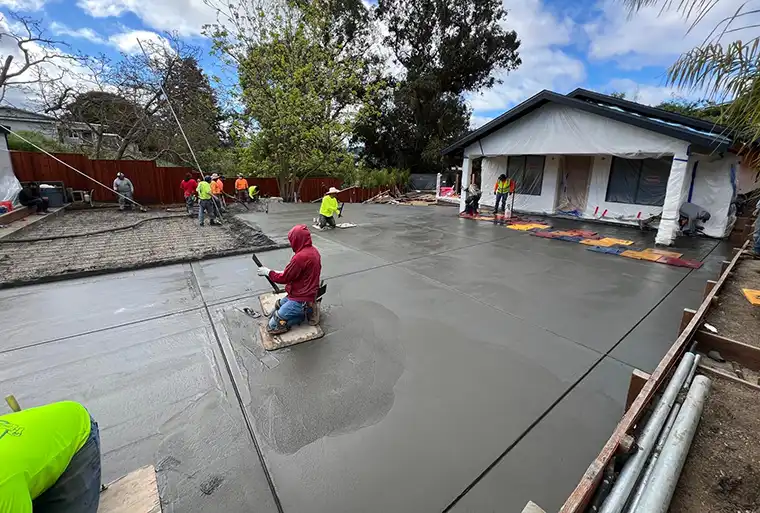 Driveway being created
